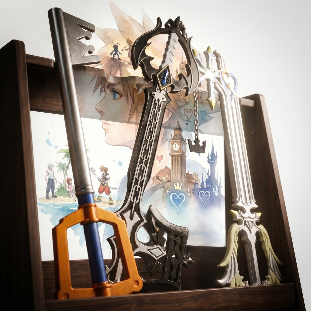 Cosplay Prop Foam - 33,8-дюймовый меч-катана Соры из Kingdom Hearts,