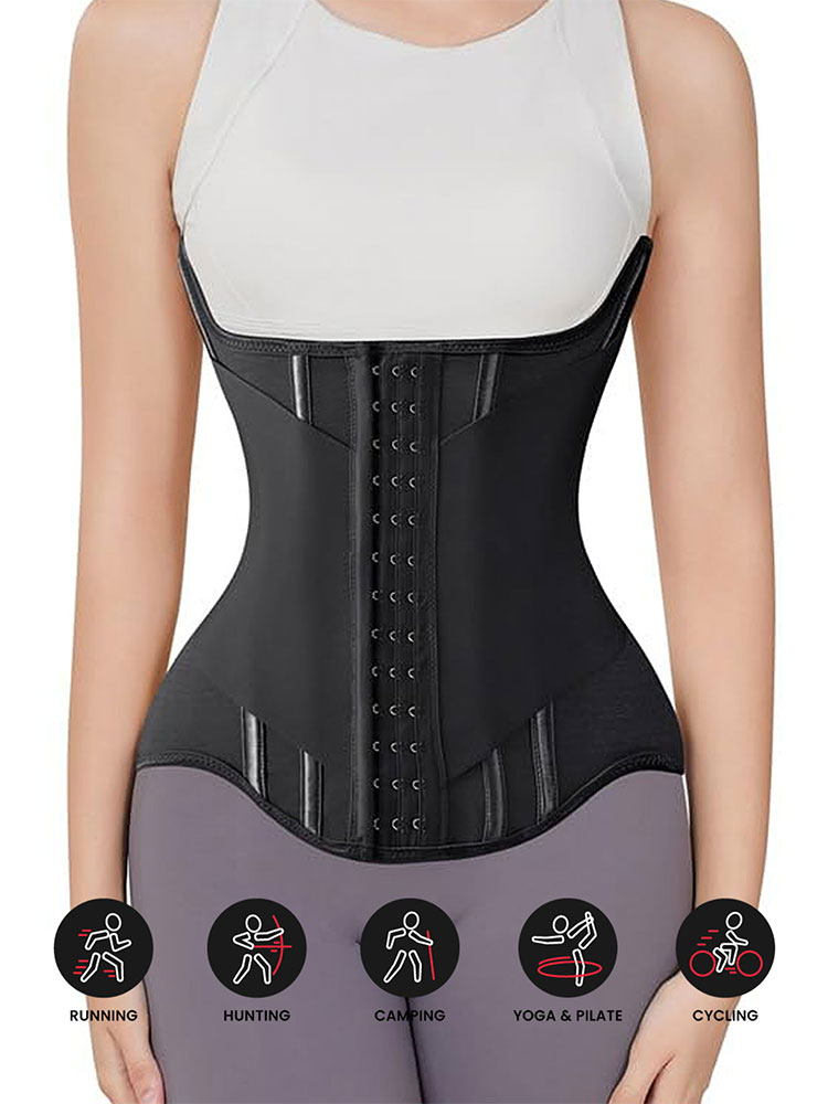 Boning Corset Steel - U-образный корсет-тренажер для талии с пуговицами,